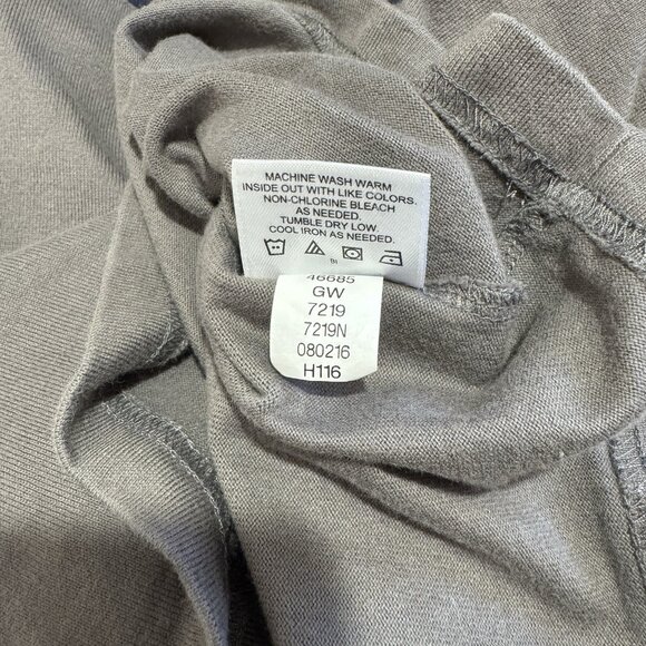 Hanna Andersson Shirt Boys 150 cm / US 12 Rugby Stripe Gray Blue White Cotton - Picture 4 of 5